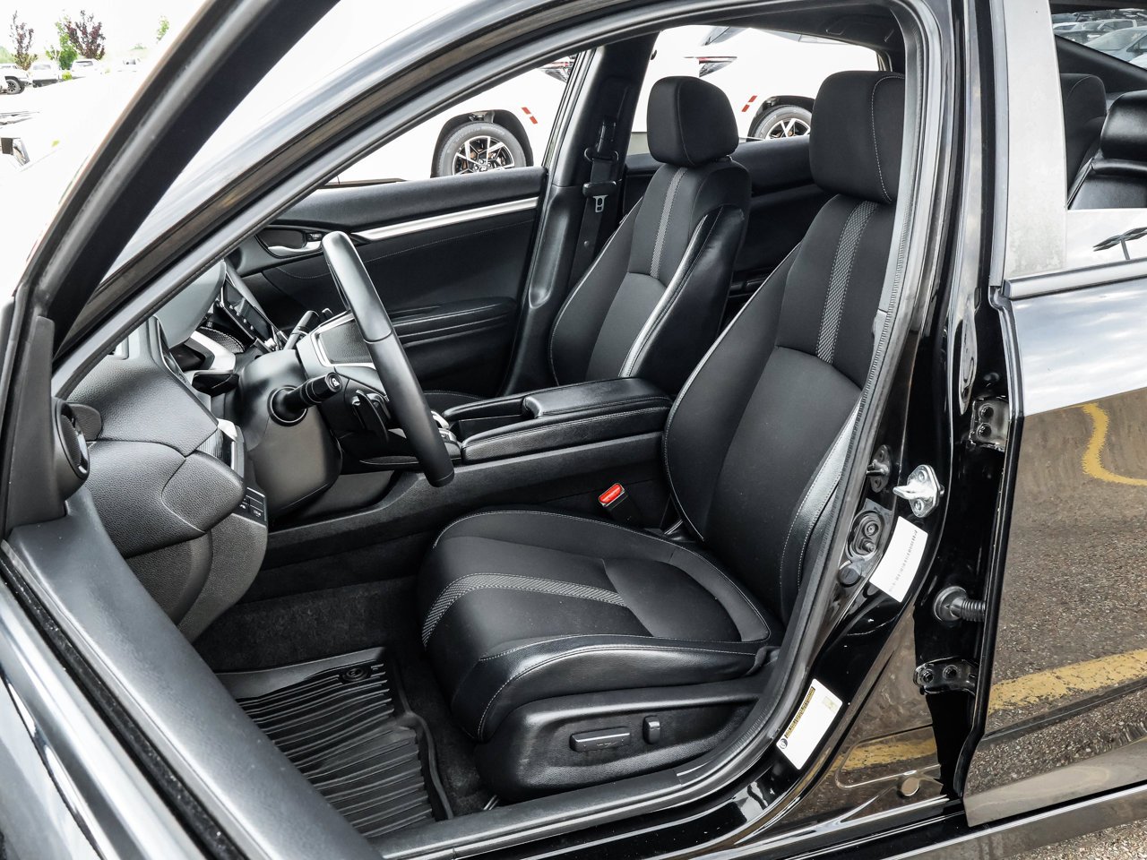 2021 Honda Civic Sedan Sport CVT Black Sherwood Park - photo #13