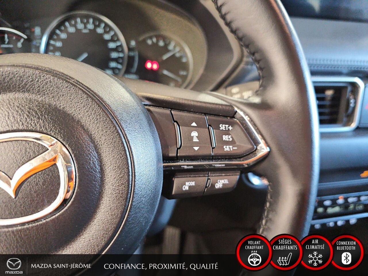 2024 Mazda CX-5 GS | AWD | SIMILICUIR | HAYON ÉLECTRIQUE | VOLANT CHAUFFANT Red Saint-Jérôme - photo #15