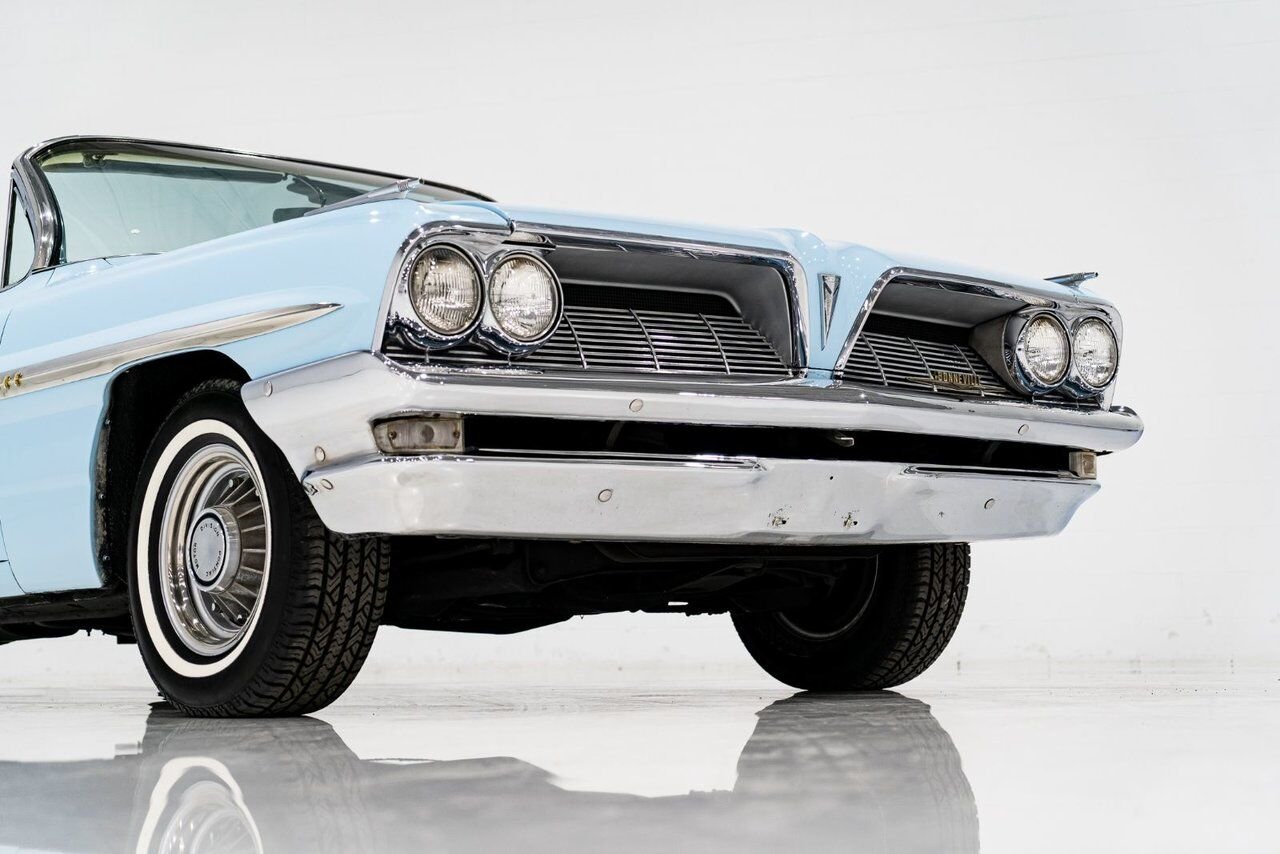 Pontiac Bonneville **PRIX EN USD**C8 Suffix 389cu.in. TriPower 4 Speed 1961 Bleu Montréal - photo #33