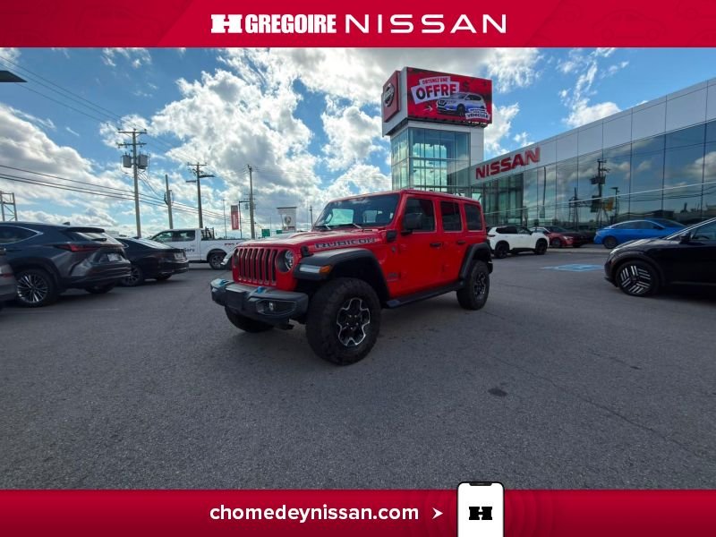 Jeep Wrangler CH7258 | Unlimited Rubicon 4xe Cuir * Caméra * Carplay 2021 Rouge Laval - photo #4