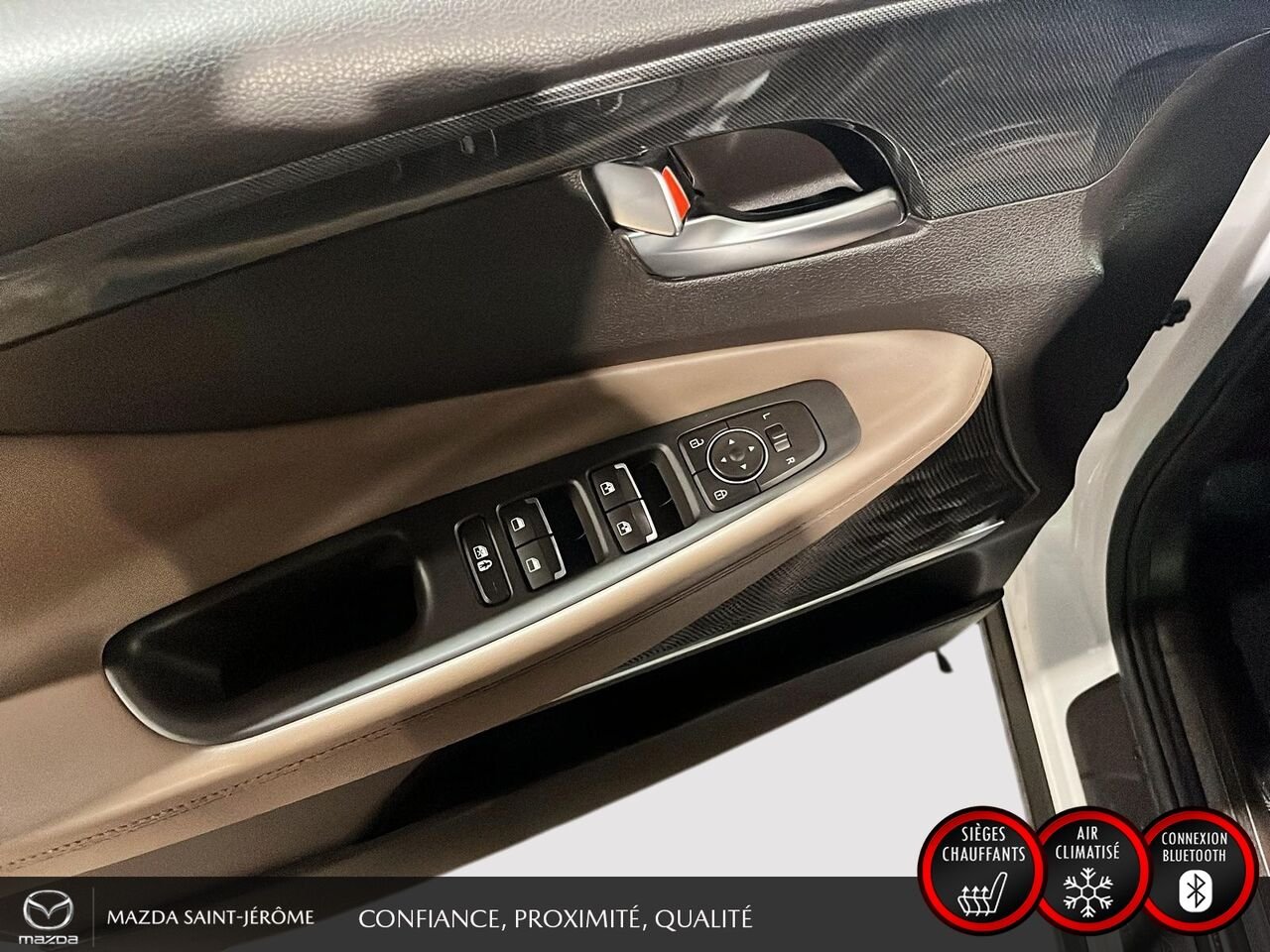2022 Hyundai Santa Fe Hybrid Preferred Trend hybride | TOIT PANORAMIQUE | CUIR | AWD White Saint-Jérôme - photo #12