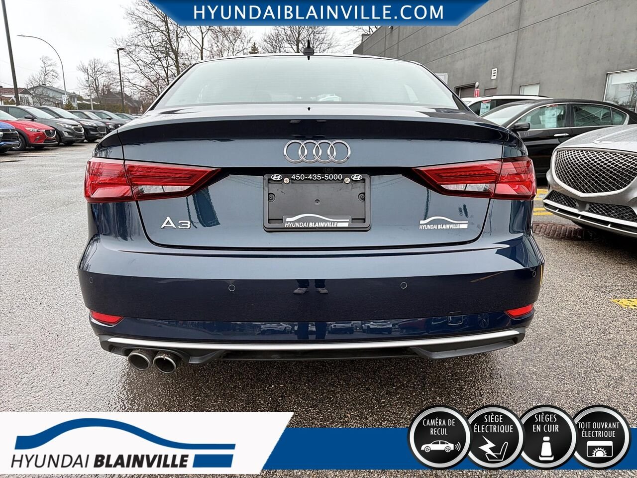 Audi A3 berline 2019 Bleu Blainville - photo #4