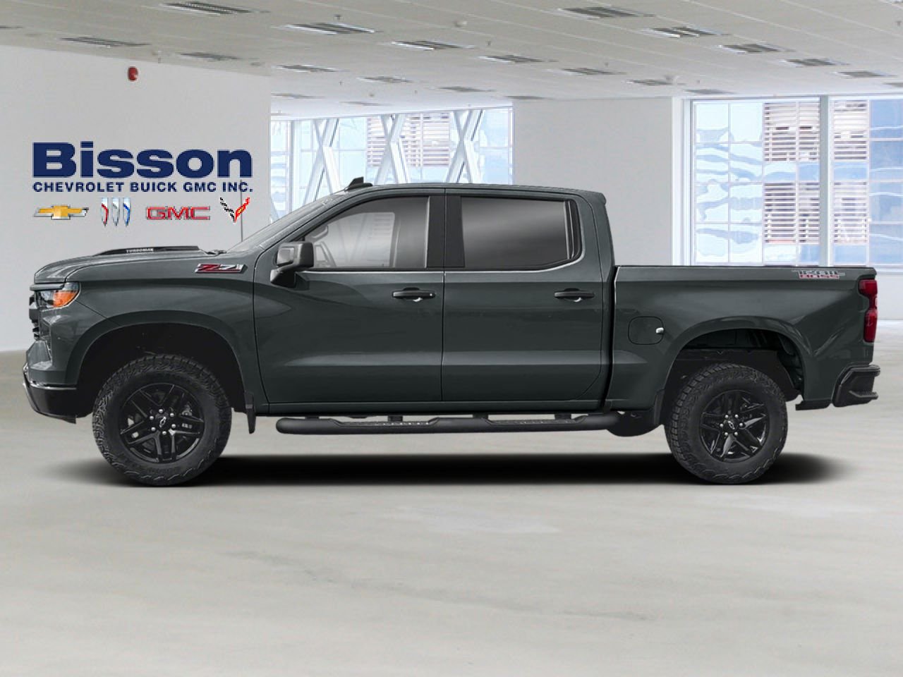 2026 Chevrolet Silverado 1500 Custom Trail Boss cabine multiplace 4RM 157 po Cypress Grey Thetford Mines - photo #1