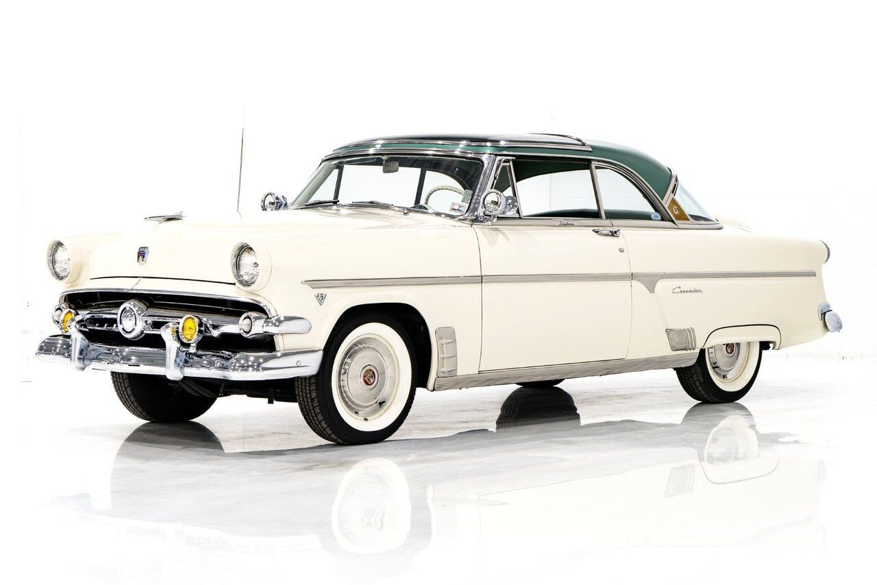 1954 Ford Crestline Skyliner rare glass top long term ownership White Montreal - photo #0