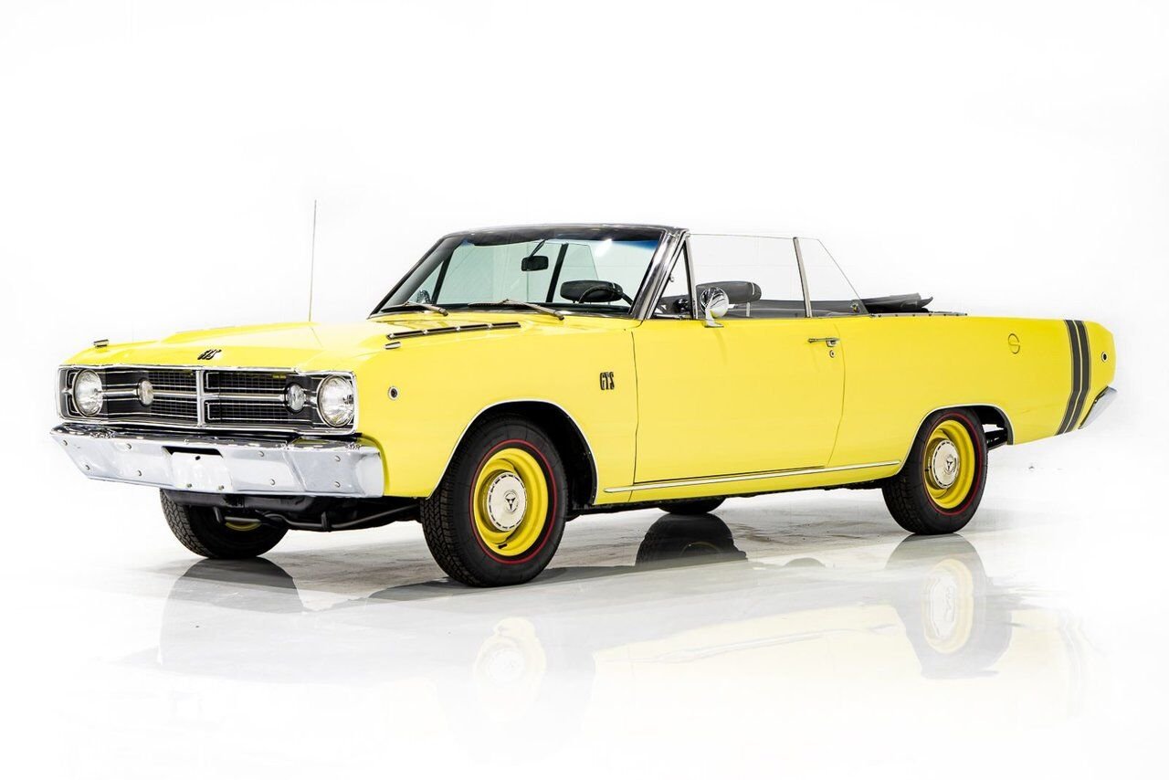 1968 Dodge Dart *PRIX EN USD* GTS Conv Matching #s 340 cu in With Original Built Sheet Yellow Montreal - photo #0