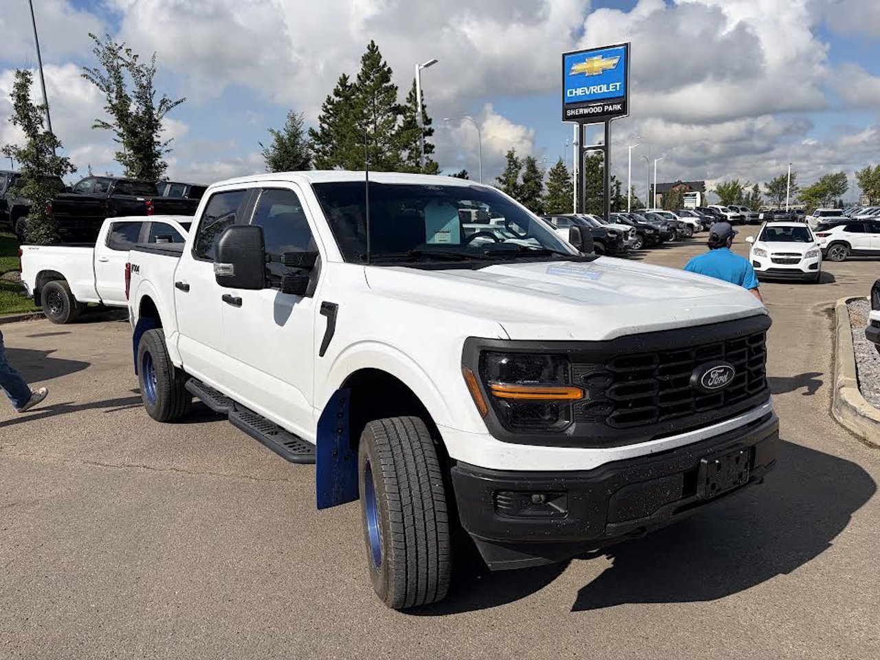 2024 Ford F-150 STX 4WD SuperCrew 5.5' Box White Sherwood Park - photo #1