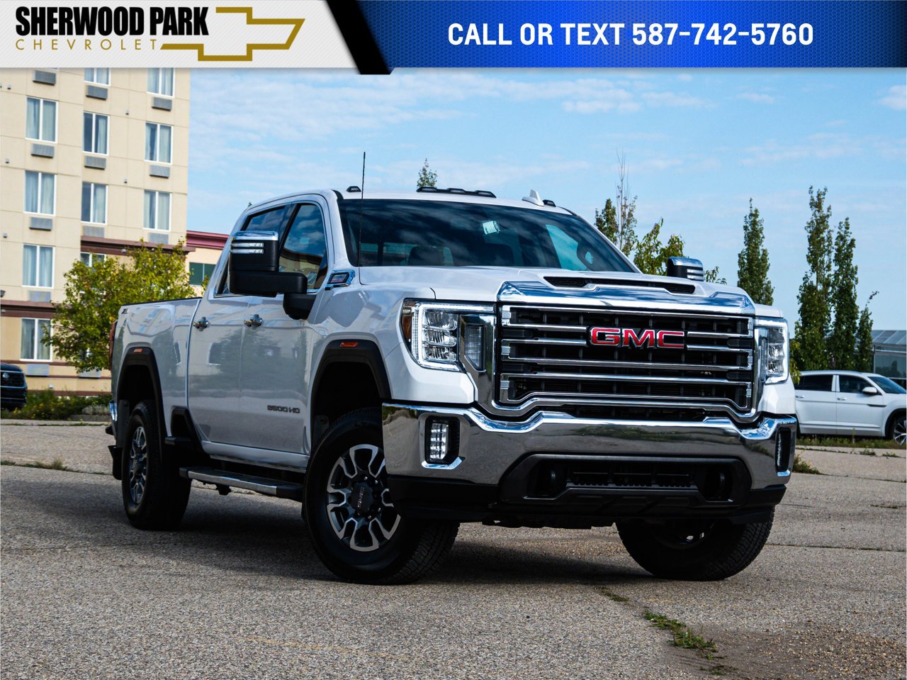 2023 GMC Sierra 3500HD 4WD Crew Cab 159 SLT White Sherwood Park - photo #0