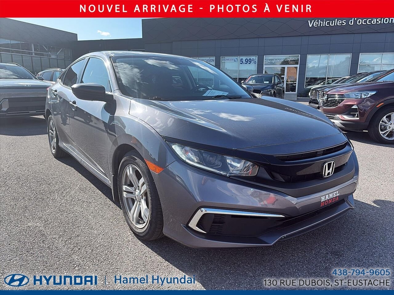 Honda Civic Berline 2020 Gris Saint-Eustache - photo #1