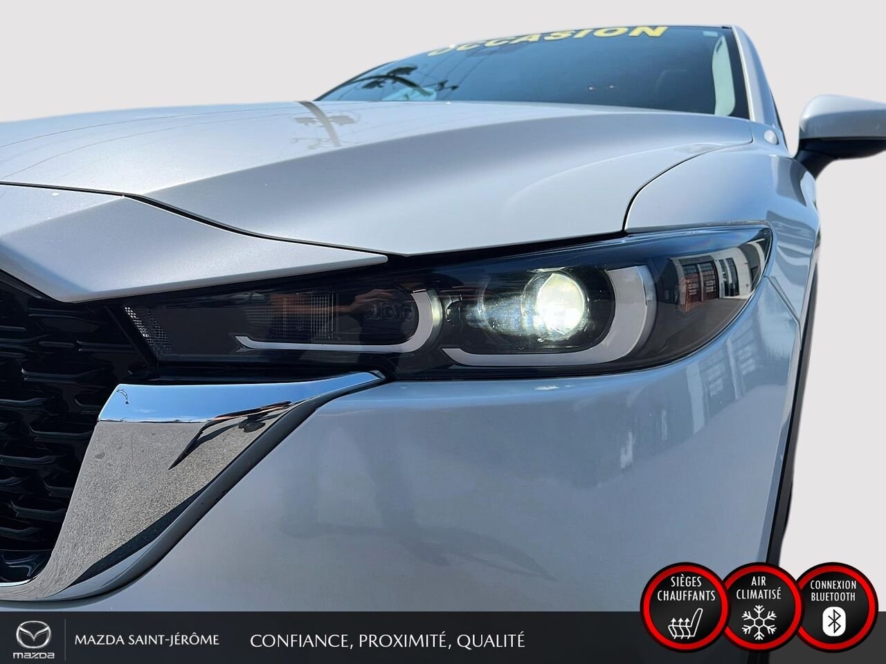 2023 Mazda CX-5 GS LUXURY | TOIT OUVRANT | AWD | CUIR | White Saint-Jérôme - photo #1