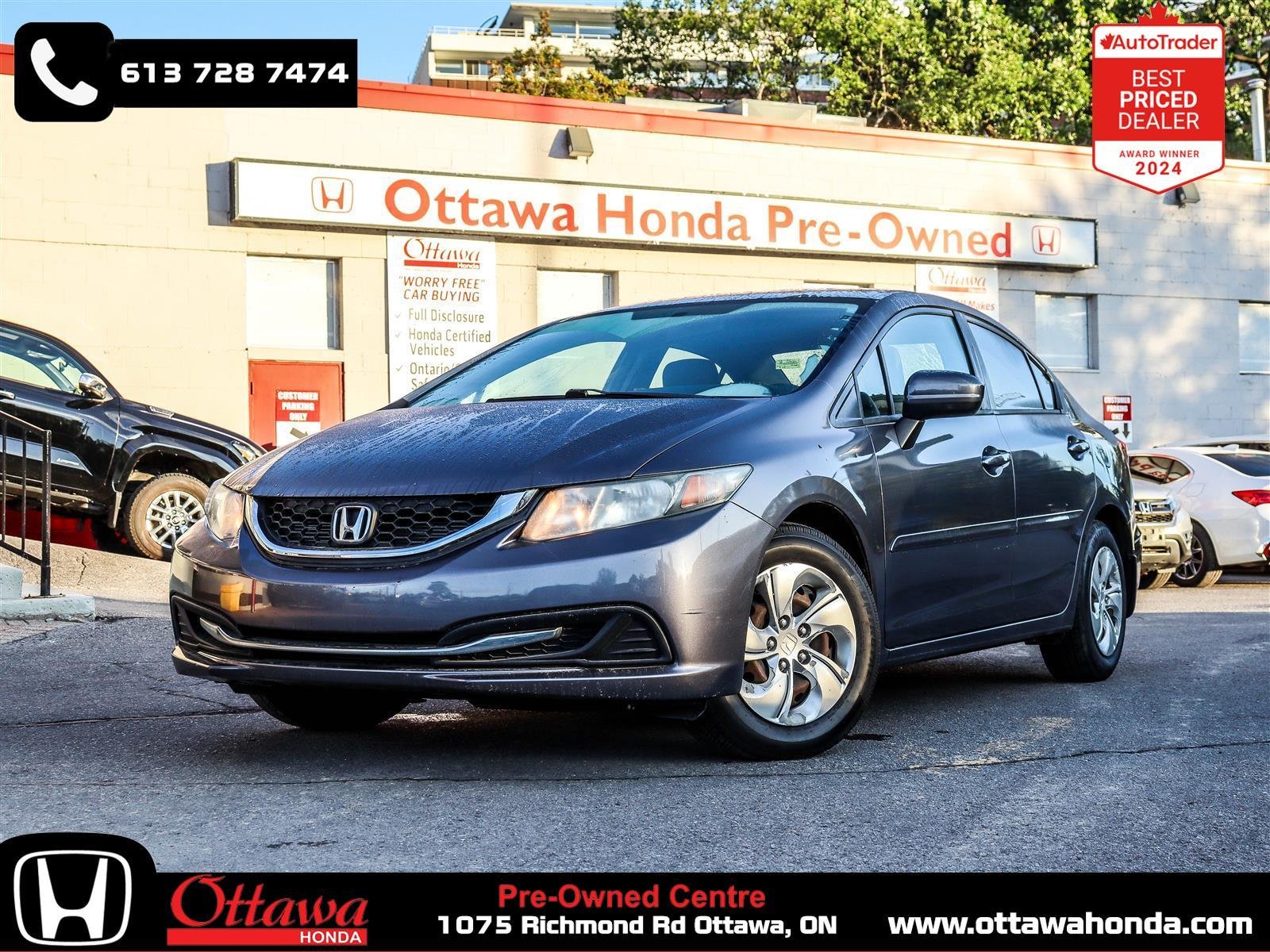 Honda Civic Berline LX 2015 Grey Ottawa & Gatineau - photo #0