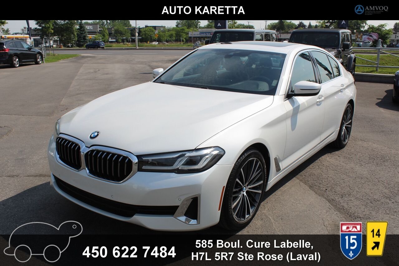 2021 BMW 5 Series VIN: WBA13BJ06MCG37906 White Sainte-Rose - photo #0