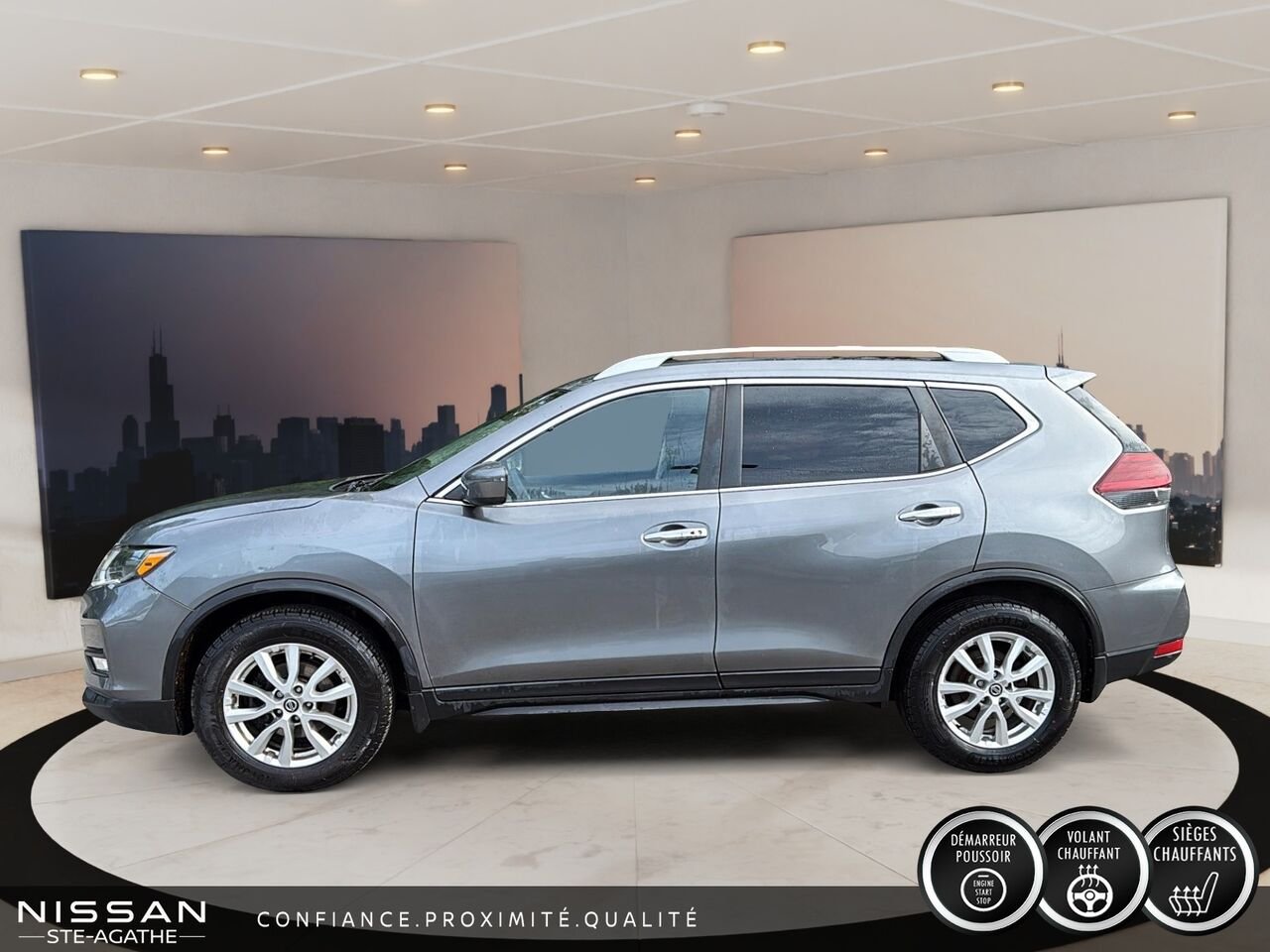 2019 Nissan Rogue SV TA|BANC CHAUFFANT|VOLANT CHAUFFANT Grey Saint-Jérôme - photo #5