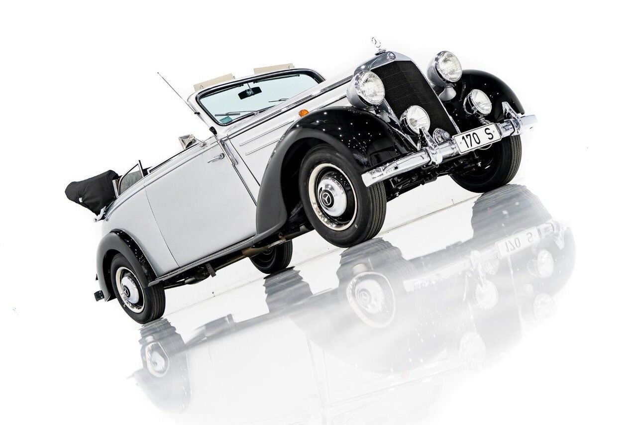 1950 Mercedes-Benz 170S Cabriolet B Wonderfully Presented Old Restoration Grey Montreal - photo #61