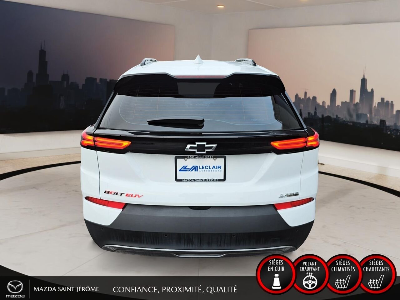 Chevrolet Bolt EUV LT REDLINE | CARPLAY SANS FIL | SIÈGES CHAUFFANTS | ANGLE MORT | 115 165 KM 2023 Blanc Saint-Jérôme - photo #6