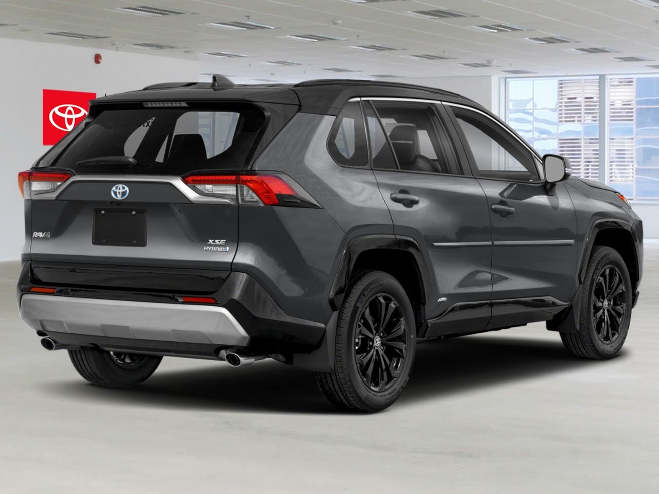 2023 Toyota RAV4 Hybrid XSE AWD / CLEAN CARFAX / HEATED SEATS / MOONROOF / ALLOY WHEELS / CARPLAY AND ANDROID AUTO Grey Mississauga - photo #2
