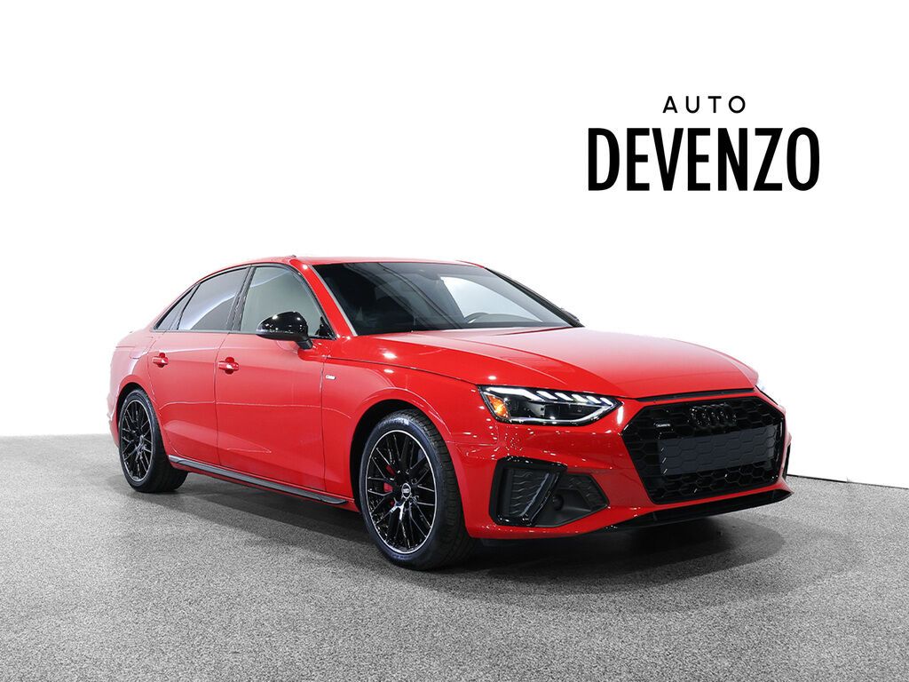 Red 2025 Audi A4 Sedan All-Wheel Drive 7-Speed Automatic