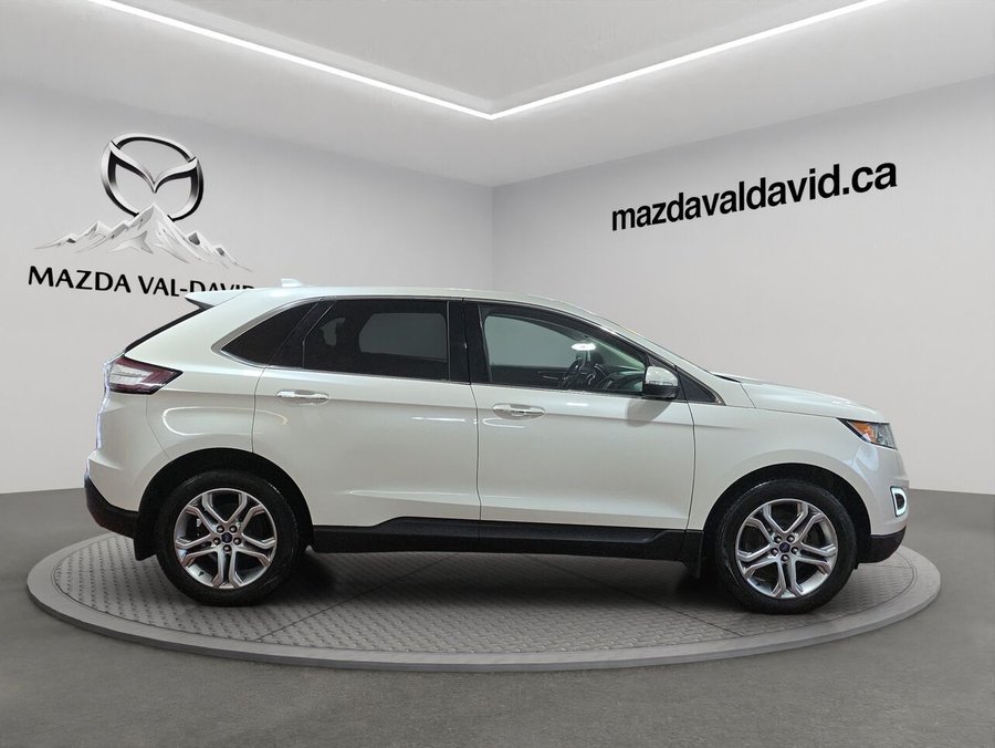 2016 Ford Edge 4 portes Titanium, Traction intégrale, sièges en cuir, navigation, toit ouvrant panoramique White