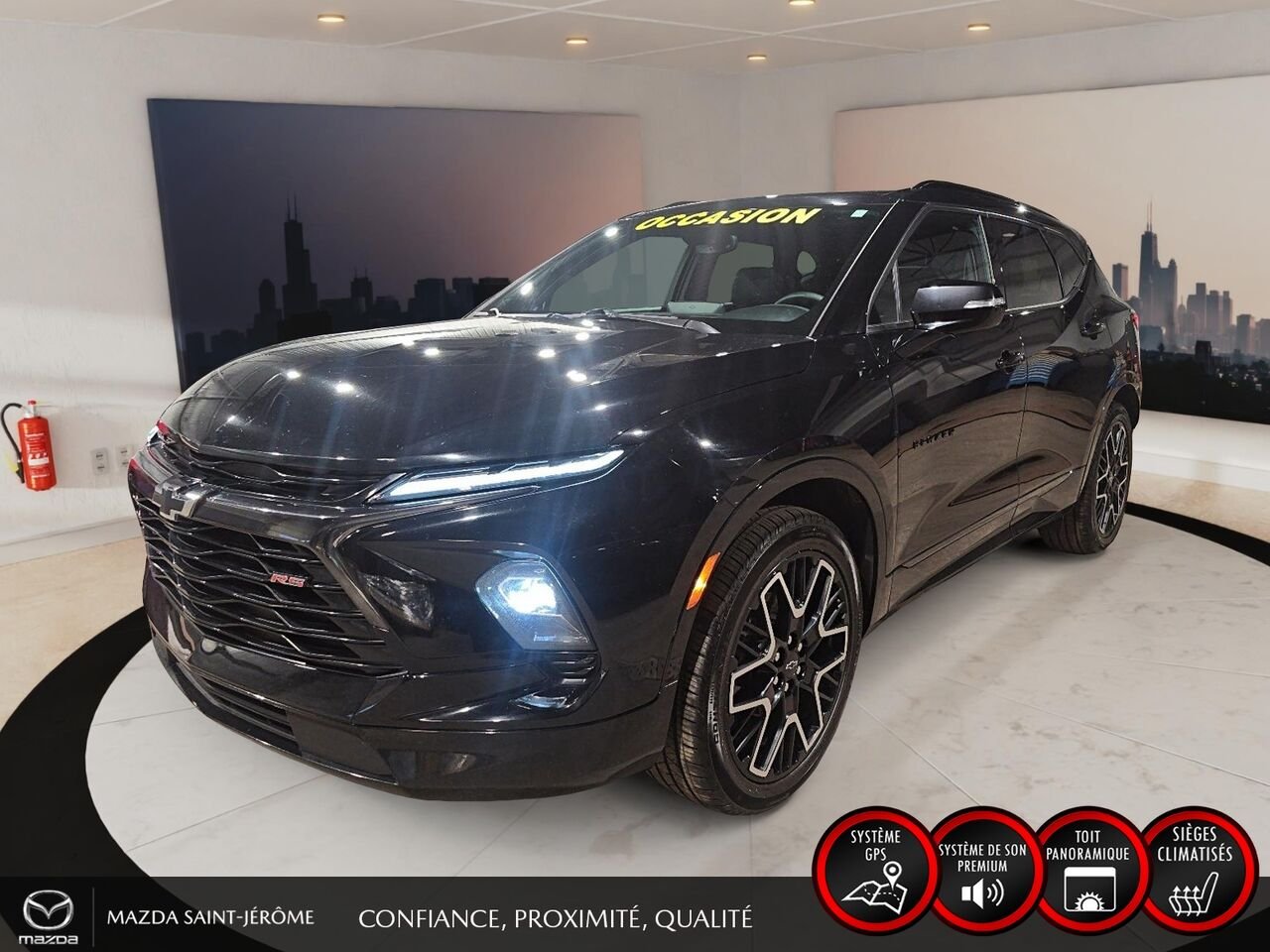 Chevrolet Blazer RS | V6 | AWD | TOIT PANORAMIQUE | CUIR | 2024 Noir Saint-Jérôme - photo #0