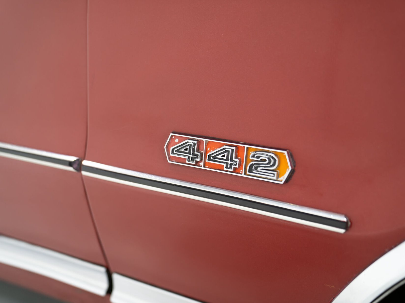Oldsmobile Cutlass 442 *PRIX EN USD* Numéros entièrement Matching Non restaurée Repeinte une seule fois 1967 Rouge Montréal - photo #36