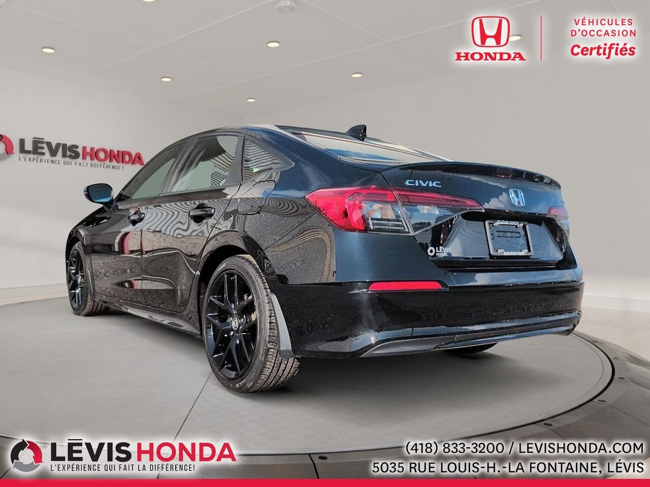 Honda Civic Sport-B Sport-B CVT 2023 Noir Lévis - photo #11