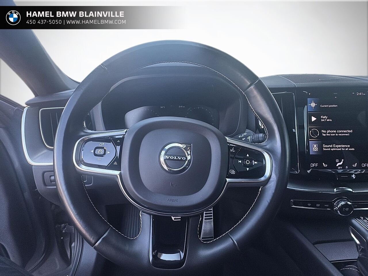 Volvo XC60 T6 R-Design TI 2021 Gris Blainville - photo #10