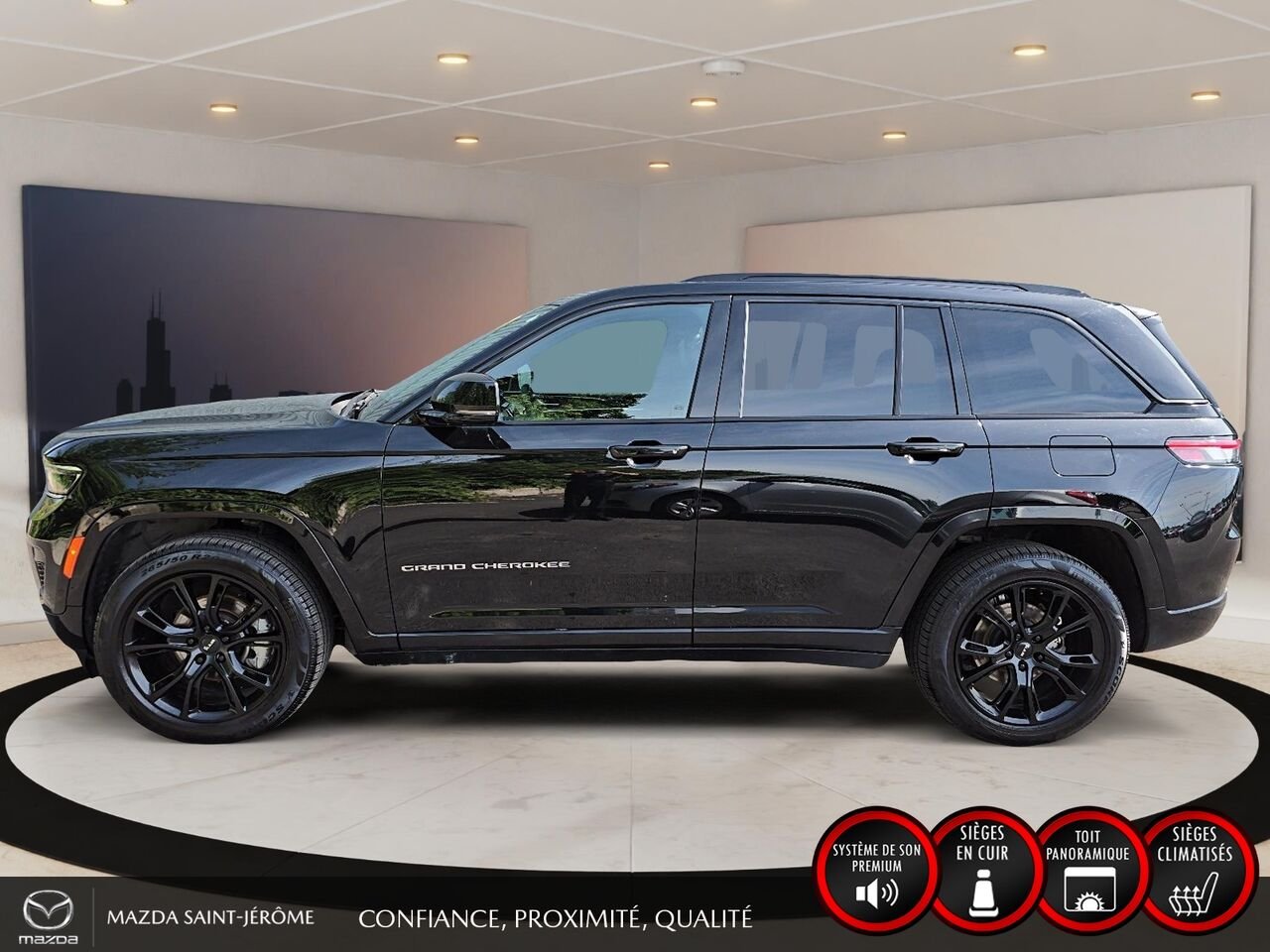 2023 Jeep Grand Cherokee Overland | TOIT PANORAMIQUE | AUDIO MCINTOSH | Black Saint-Jérôme - photo #9