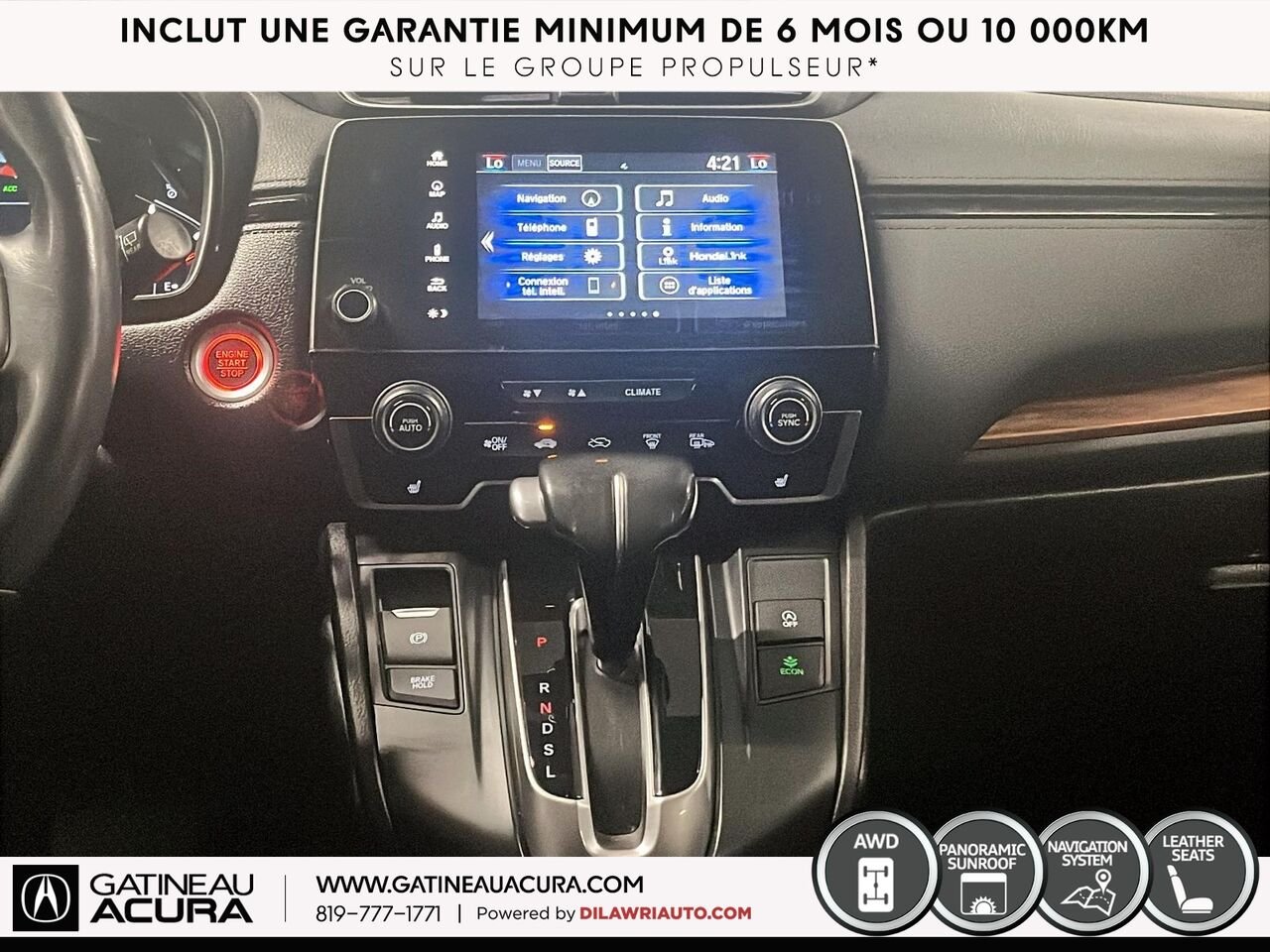 Honda CR-V Touring AWD 2020 Blanc Ottawa & Gatineau - photo #25