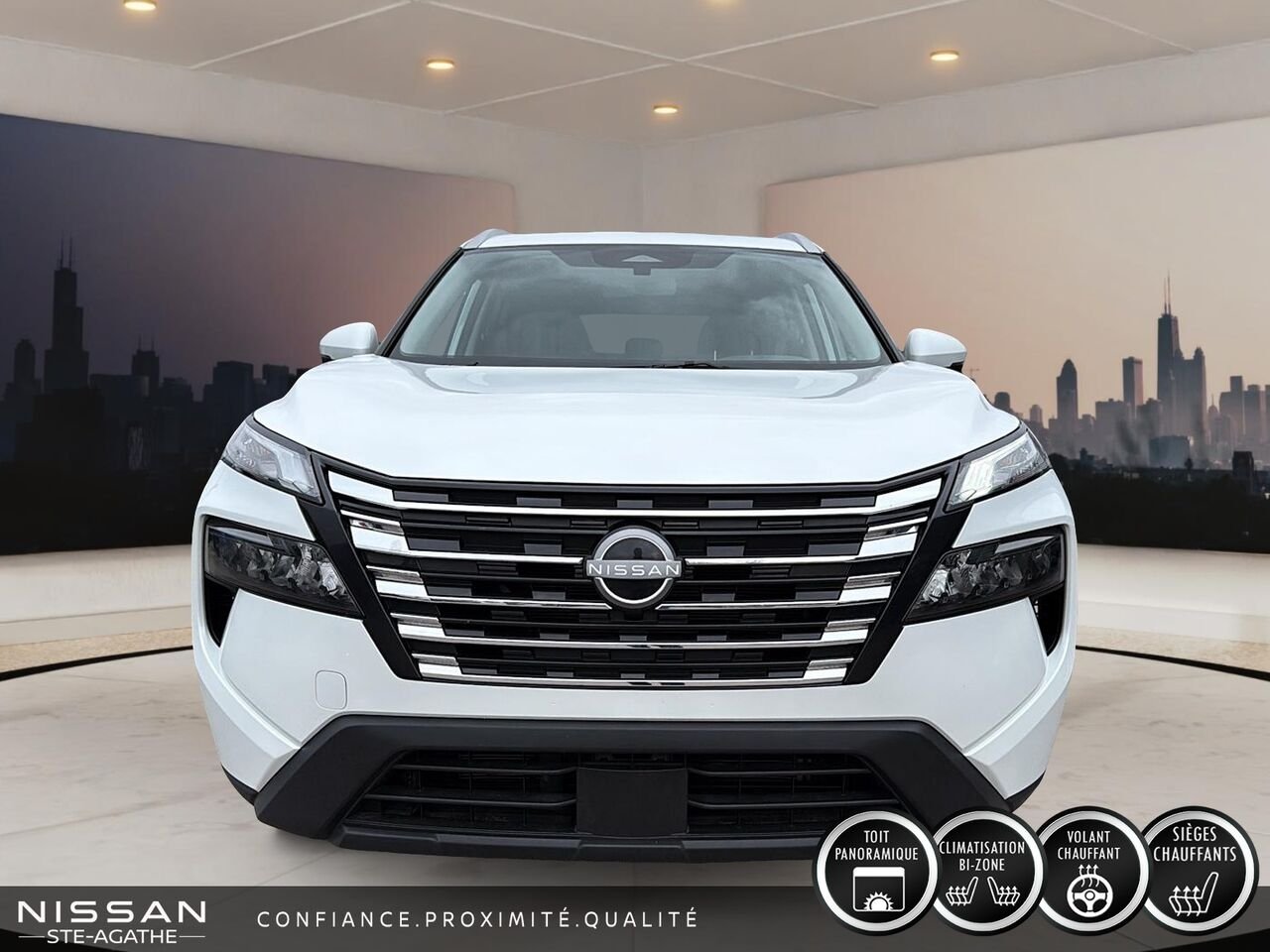 Nissan Rogue SV | 53 412 KM | TOIT PANORAMIQUE | AWD | CARPLAY 2025 Blanc Saint-Jérôme - photo #1