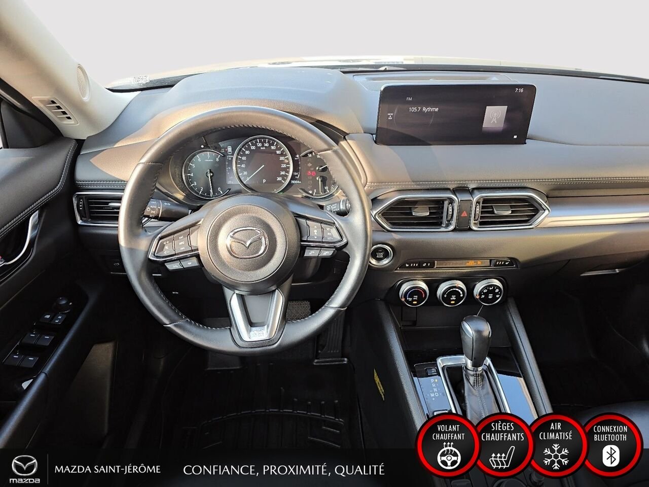 Mazda CX-5 GS | AWD | CUIR | 2023 Gris Saint-Jérôme - photo #20