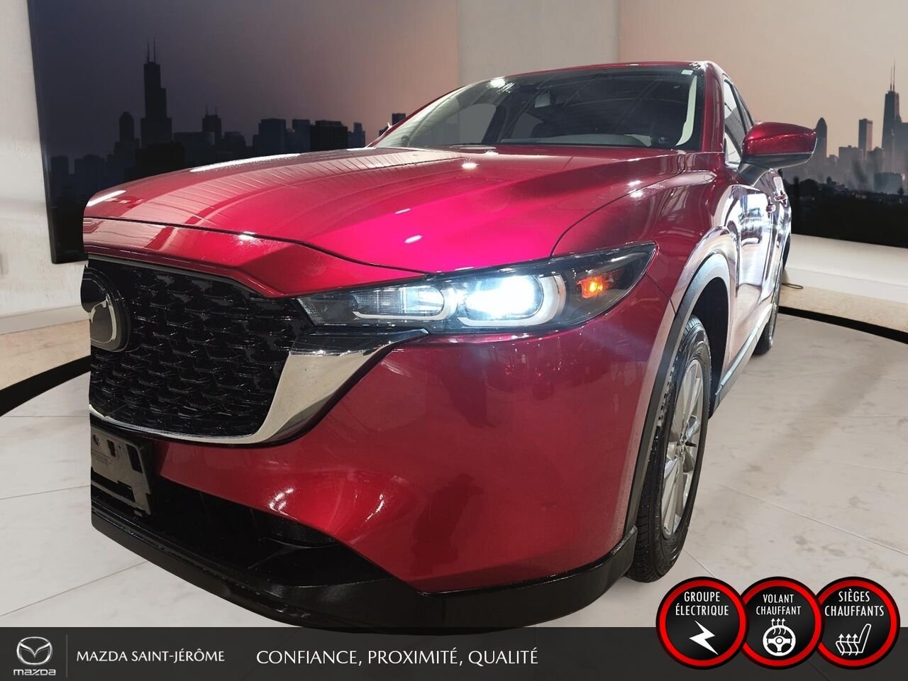 Mazda CX-5 GS | CUIR | AWD | MAGS | 2025 Rouge Saint-Jérôme - photo #1