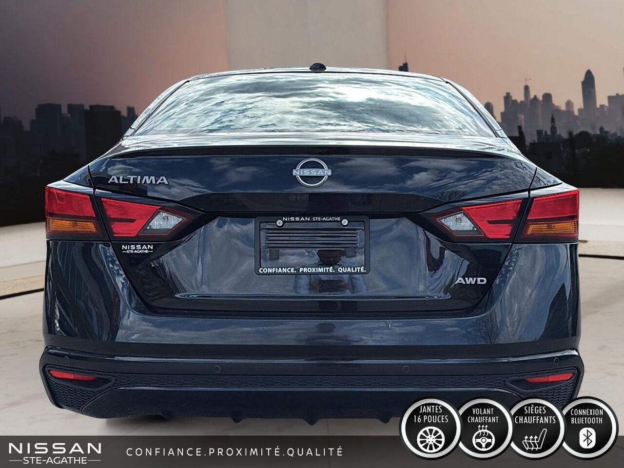 Nissan Altima 2.5 S | AWD | 46 902 KM | UN SEUL PROPRIÉTAIRE | CAMÉRA DE RECUL 2025 Noir Saint-Jérôme - photo #3