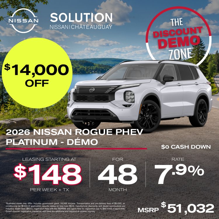 Solution nissan promo AOUT Rogue PHEV 2026 EN