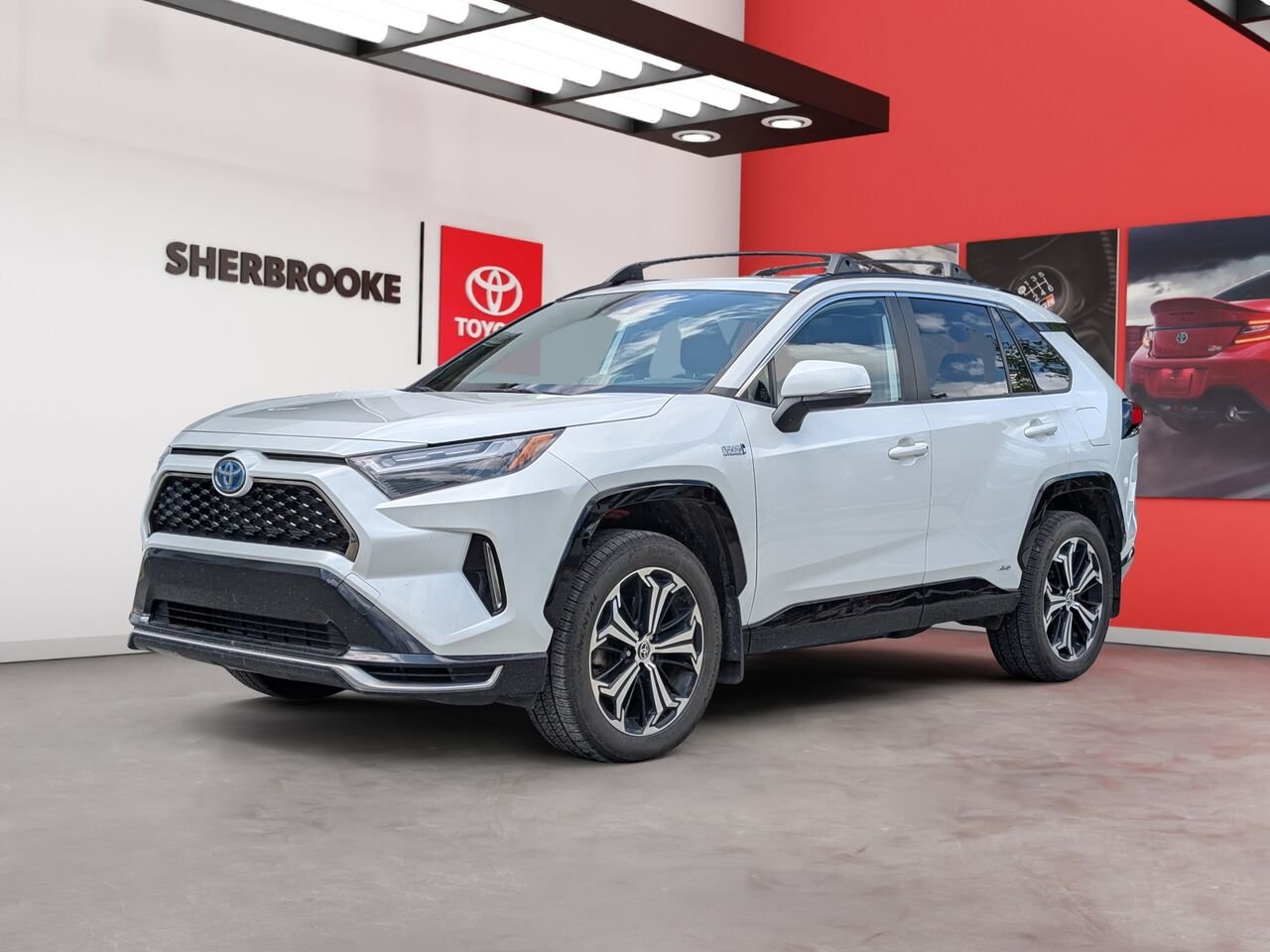 Toyota RAV4 Prime XSE PRIME-HYBRIDE BRANCHABLE/SIÈGES CHAUFFANTS/TOIT OUVRANT/VOLANT CHAUFFANT/AC BIZONE 2023 Blanc Sherbrooke - photo #0