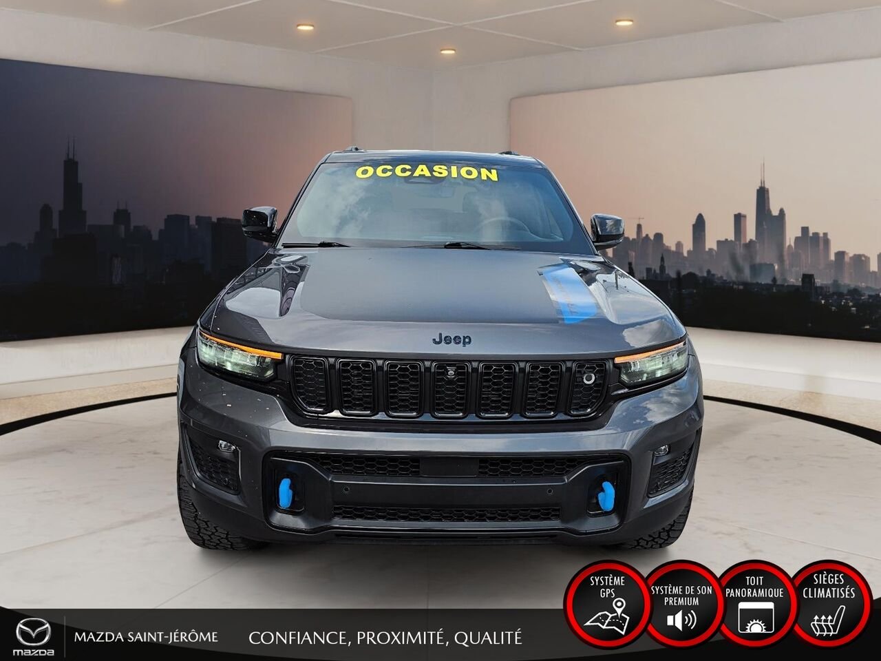 2022 Jeep Grand Cherokee 4xe Trailhawk | TOIT PANO | TV/DVD | 4X4 | Grey Saint-Jérôme - photo #2