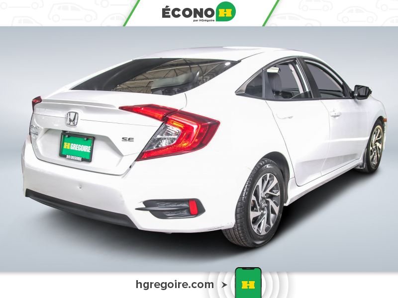 Honda Civic 730033A | SE AUTO A/C GR ELECT MAGS CAM RECUL BLUETOOTH 2018 Blanc Laval - photo #6
