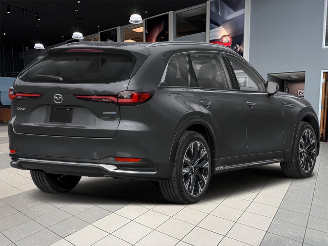 MAZDA CX-90 hybride rechargeable 2026 Gris mécanique métallisé Notre-Dame-des-Prairies - photo #2