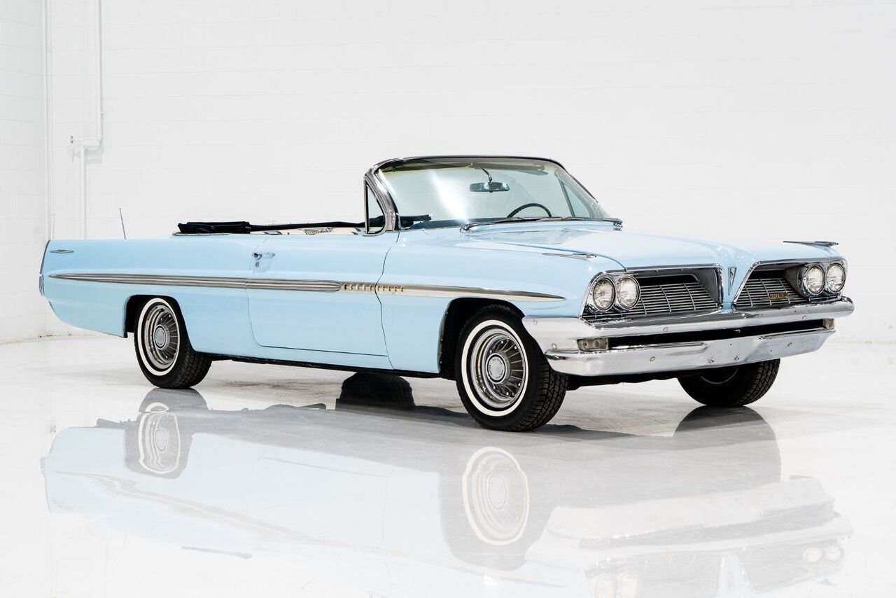 Pontiac Bonneville **PRIX EN USD**C8 Suffix 389cu.in. TriPower 4 Speed 1961 Bleu Montréal - photo #28