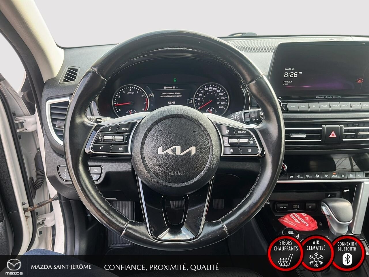 2023 Kia Seltos EX Premium | TOIT OUVRANT | CUIR SOFINO | NAVIGATION | SIÈGES ÉLECTRIQUES | AWD White Saint-Jérôme - photo #12