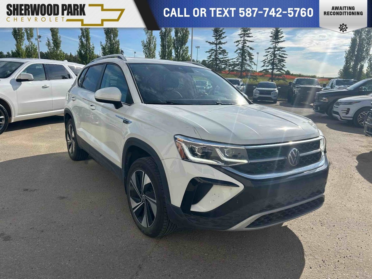 2023 Volkswagen Taos Highline 4MOTION White Sherwood Park - photo #0