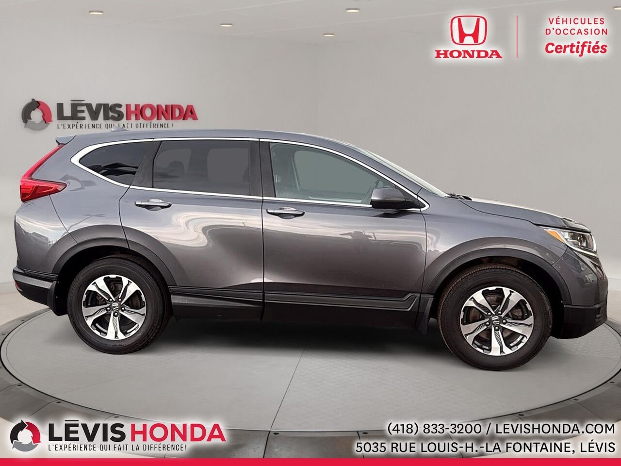 Honda CR-V LX 2RM 2 RM 5 portes LX 2017 Gris Lévis - photo #6