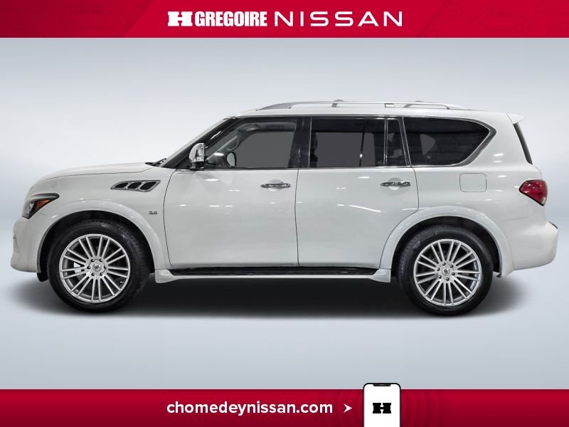 Infiniti QX80 CS6950 | Cuir * Toit * GPS * 7 Places 2017 Blanc Laval - photo #4