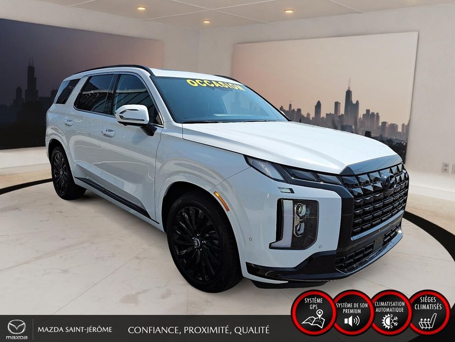 Hyundai Palisade ULTIMATE CALLIGRAPHY NUIT | 7 PLACES | TOIT PANO | AWD | 2025 Blanc
