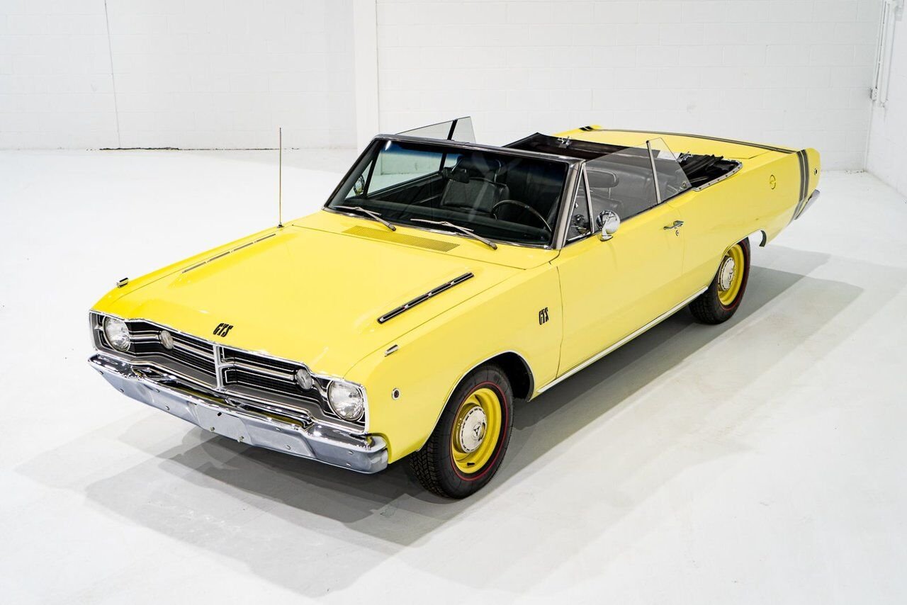 1968 Dodge Dart *PRIX EN USD* GTS Conv Matching #s 340 cu in With Original Built Sheet Yellow Montreal - photo #46