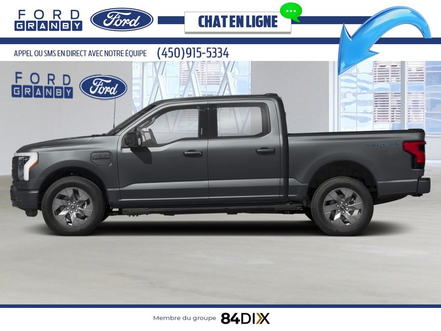 Ford F-150 Lightning XLT cabine SuperCrew 4RM caisse de 5,5 pi 2025 Gris carbonisé métallisé