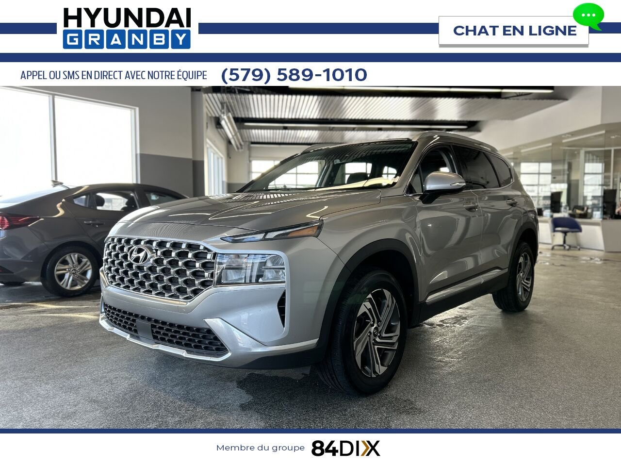 2022 Hyundai Santa Fe Silver Granby - photo #3