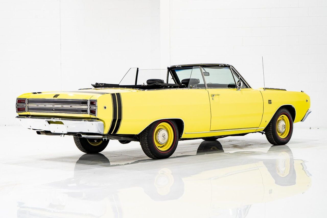 1968 Dodge Dart *PRIX EN USD* GTS Conv Matching #s 340 cu in With Original Built Sheet Yellow Montreal - photo #88