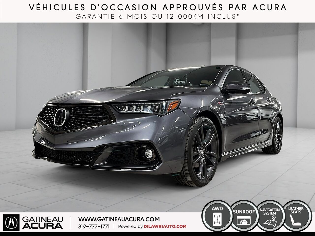 Gray 2020 Acura TLX Sedan Automatic