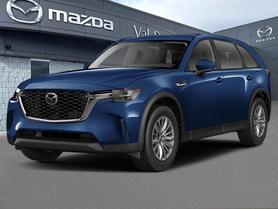 Mazda CX-90 hybride rechargeable GS TI, COMMANDE AUDIO AU VOLANT, VOLANT CHAUFFANT 2026 Bleu cristal foncé mica
