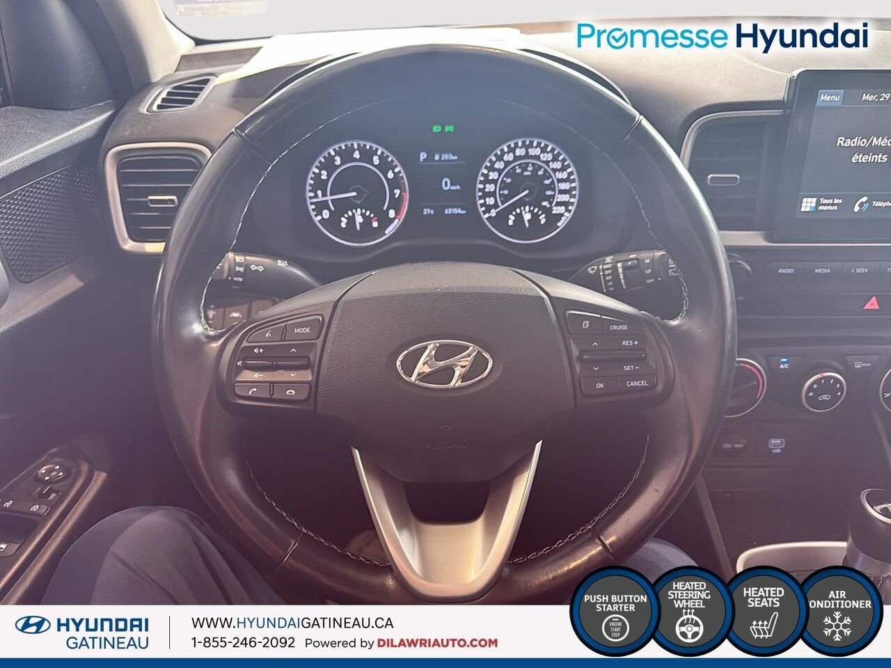 Hyundai Venue Preferred IVT*** sieges chauffants, volant chauffants , certifier*** 2021 Rouge Ottawa & Gatineau - photo #9