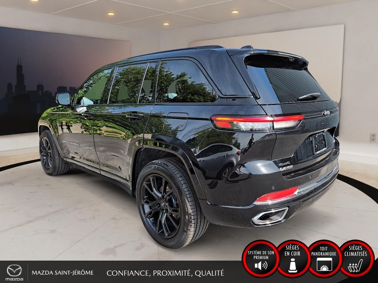 2023 Jeep Grand Cherokee Overland | TOIT PANORAMIQUE | AUDIO MCINTOSH | Black Saint-Jérôme - photo #8
